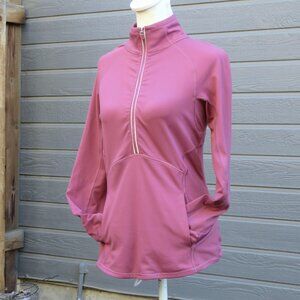 90 Degree Reflex  Womens Athleisure Small Long Sleeve Vented Half Zip Top